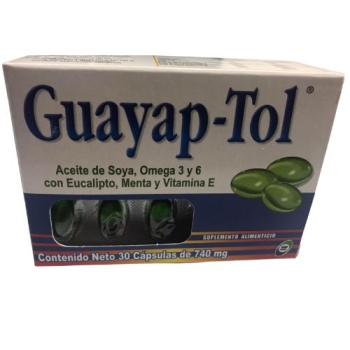 GUAYAP-TOL C/30 PERLAS 20/50 MG