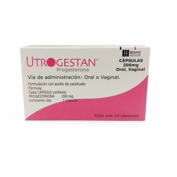 UTROGESTAN  PROGESTERONE 200MG 14 CAPS