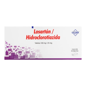 LOSARTAN / HIDROCLOROTIAZIDA 100MG/25MG 15TABLETAS