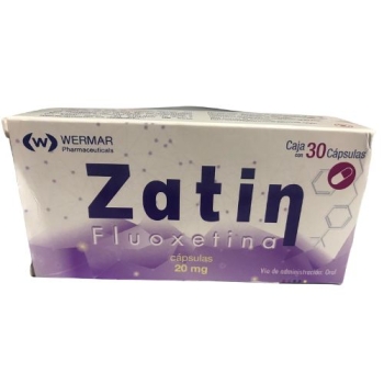 ZATIN (FLUOXETINA)20MG 30 TABLETAS