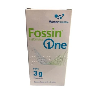 FOSSIN ONE (FOSFOMICINA) 3g Caja con frasco con 3g de polvo