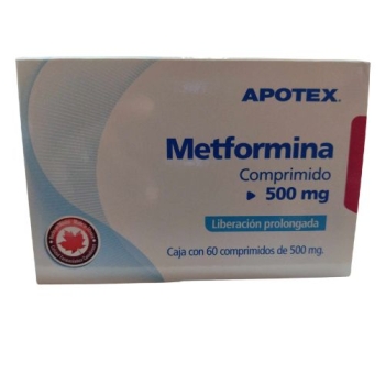 APOTEX (METFORMINA)  500MG  60 COMPRIMIDOS LP