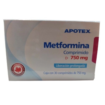 APOTEX (METFORMINA)  750MG  30 TABS