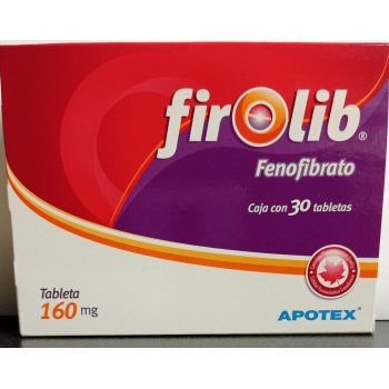 FIROLIB (FENOFIBRATE) 160MG C/30 TABLETS