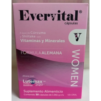 EVERVITAL WOMEN (VITAMINAS Y MINERALES) 30 CAPSULAS