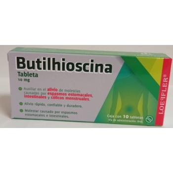 BUTILHIOSCINA 10MG 10 TABLETS (LOEFFLER)