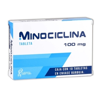 MINOCICLINA (SERRAL) 100MG 10 TABLETAS