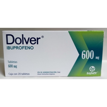 DOLVER 600MG (IBUPROFEN) WITH 20 TABLETS