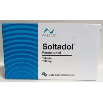 SOLTADOL (PARACETAMOL) 750MG WITH 20 TABLETS