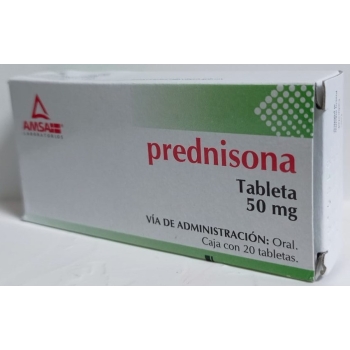 PREDNISONE (AMSA) 50MG WITH 20 TABLETS