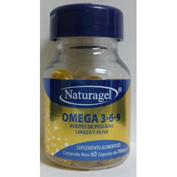 OMEGA 3.6.9 CON LINAZA Y OLIVA 700MG ( NATURAGEL) CON 60 CAPSULAS