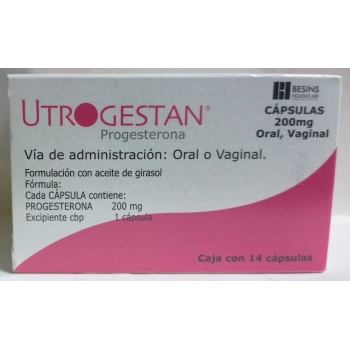 UTROGESTAN 200MG DUO PACK 14+14 CAPSULAS ORAL, VAGINAL