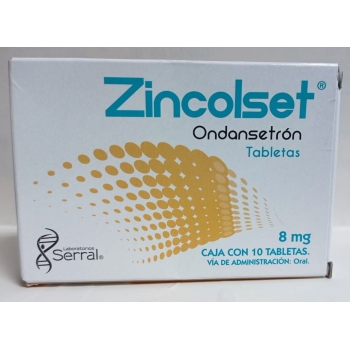 ZINCOLSET (ONDANSETRON) 8MG WITH 10 TABLETS