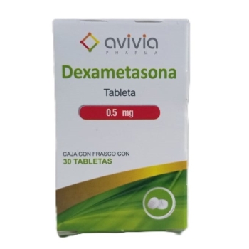 DEXAMETASONA (AVIVIA) 0.5MG 30 TABLETAS