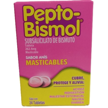 PEPTO-BISMOL 262.4MG ANISE FLAVOR 24 CHEWABLE TABLETS