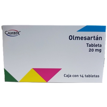 OLMESARTAN 20MG CON 14 TABLETAS (CAMBER)