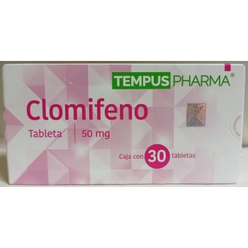 CLOMIFENO (TEMPUS PHARMA) 50MG CON 30 TABLETAS