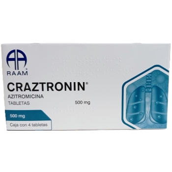 CRAZTRONIN (AZITHROMYCIN) 500MG WITH 4 TABLETS