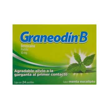 GRANEODIN B 10MG WITH 24 MINT-EUCALYPTUS FLAVOR TABLETS