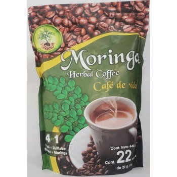 Moringa Herbal Coffee Cafe de Vida with 22 Sachets