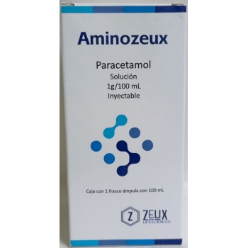 AMINOZEUX PARACETAMOL 1G/100ML SOLUCION INYECTABLE