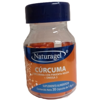 CURCUMA CON PIMIENTA + OMEGA 3 CON 30 CAPSULAS (NATURAGEL)