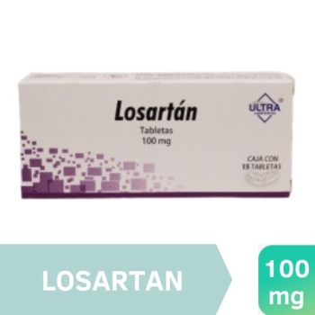 LOSARTAN (ULTRA) 100MG  15TABLETAS