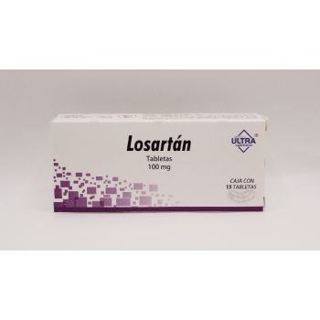LOSARTAN (ULTRA) 100MG WITH 15 TABLETS