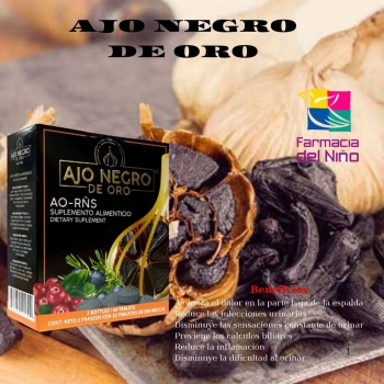 GOLD BLACK GARLIC AO-RNS 2 BOTTLES WITH 30 TABLETS EACH