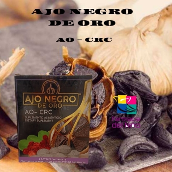 GOLD BLACK GARLIC AO-CRC 2 BOTTLES WITH 30 TABLETS EACH