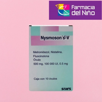 NYSMOSON, S-V 500MG,100 000UI, 05MG CON 10 OVULOS