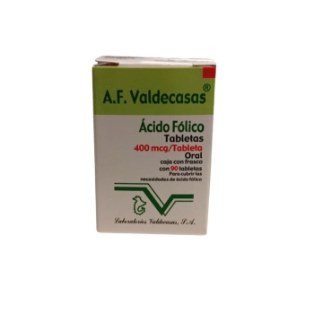 A.F VALDECASAS (Acido Folico) 400MCG 90 TABLETAS