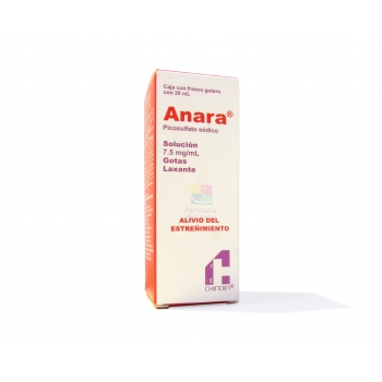 ANARA (Picosulfate Sodium) SOL DROPS 20ML - This product is available only to customers within Mexico