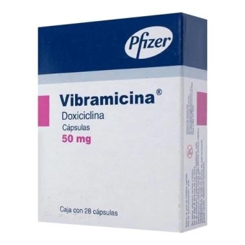 VIBRAMICINA (DOXYXYCLINE) 50MG 28 CAPS