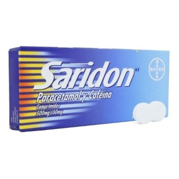 SARIDON (PARACETAMOL/CAFEINA) 500MG/50MG 100TAB