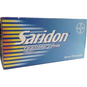 SARIDON (PARACETAMOL/CAFEINA) 500MG/50MG 100TAB