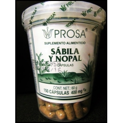 SABILA Y NOPAL 400mg 150 CAPS