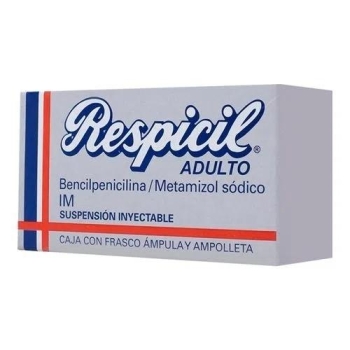 RESPICIL  (PENICILLIN G / METAMIZOL) 400 000 / 500mg SUSP INY.  *THIS PRODUCT IS ONLY AVAILABLE IN MEXICO