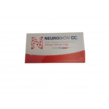 NEUROBION DC 1 000 (B COMPLEX) 3 PRE FILLED SYRINGES  *THIS PRODUCT IS ONLY AVAILABLE IN MEXICO
