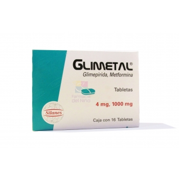 GLIMETAL (GLIMEPIRIDE / METFORMIN) 16 TAB