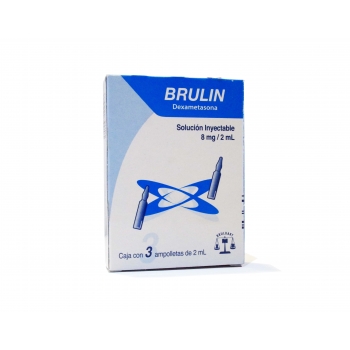 Brulin (DEXAMETHASONE) 8MG/2ML INJECTABLE SOLUTION 3 amp *THIS PRODUCT IS ONLY AVAILABLE IN MEXICO