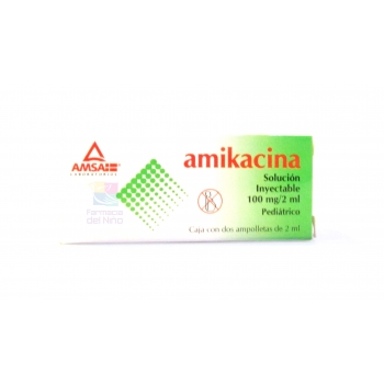 AMIKACINA 100MG 2ML SOL INY PEDIATRICA