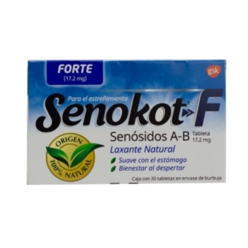 SENOKOT-F (Senosidos A-B )17.2MG 30TAB