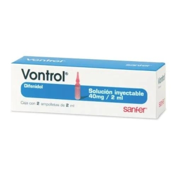 Vontrol (diphenidol) 2AMP 40MG OF 2ML *THIS PRODUCT IS ONLY AVAILABLE IN MEXICO