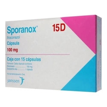 SPORANOX 15D (Itraconazol)100mg 15capsulas