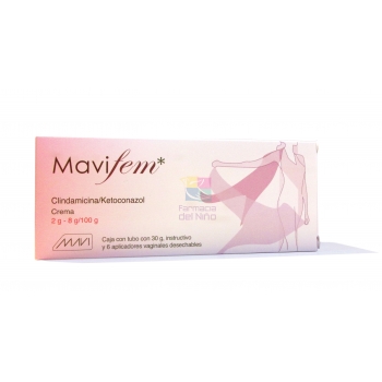 MAVIFEM (Clindamicina/Ketoconazol) 2gr/8gr crema vaginal 30gr