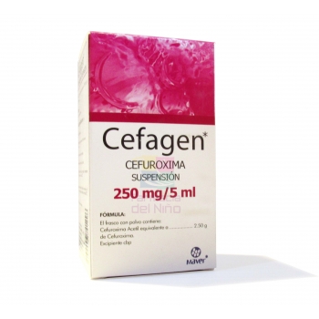 CEFAGEN (Cefuroxime) 250mg/5ml susp 50ml *THIS PRODUCT IS ONLY AVAILABLE IN MEXICO