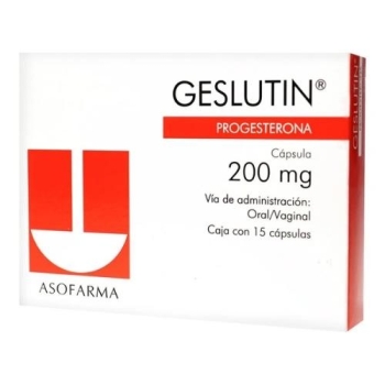 GESLUTIN (Progesterona) 200mg 15 perlas