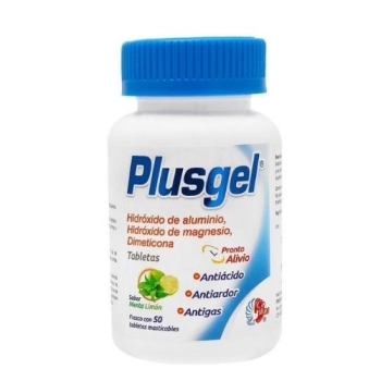 PLUSGEL (aluminum hydroxide, magnesium, dimethicone) 50 TABLETS