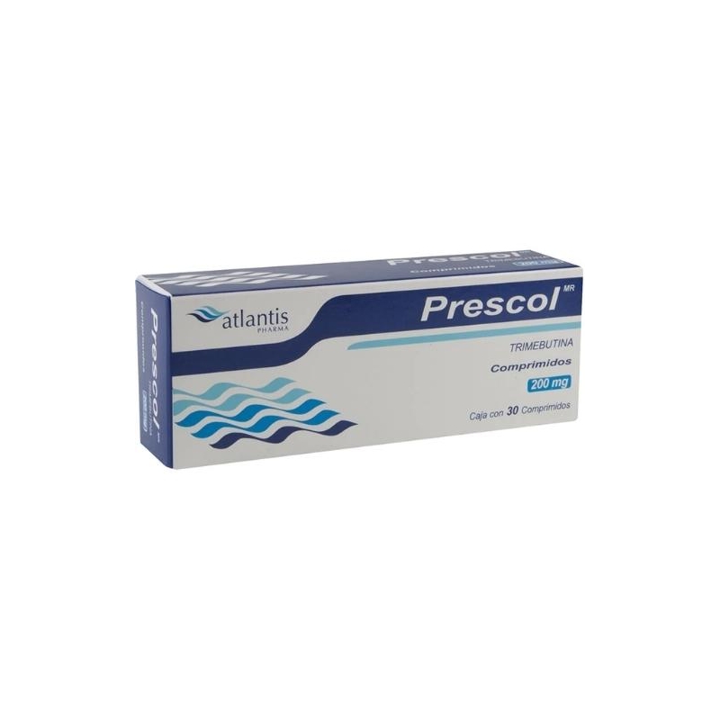 PRESCOL (trimebutina) 200 MG C/30 COMPRIMIDOS - MEXIPHARMACY - FARMACIA  ONLINE EN MEXICO DE MEDICAMENTOS DE PATENTE Y GENERICOS/ Ungida de Dios